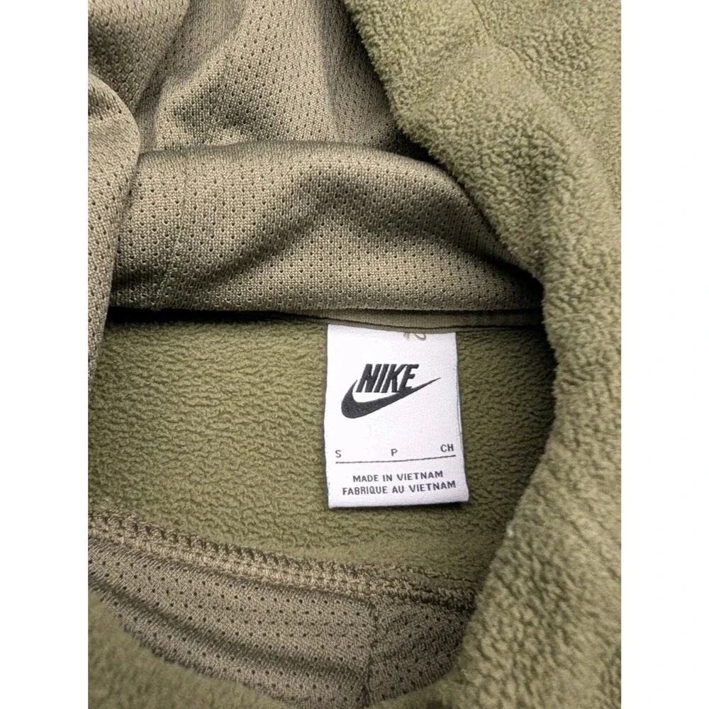 Nike Club Fleece Winterized Pullover Hoodie Mens Small Green DQ4896 222